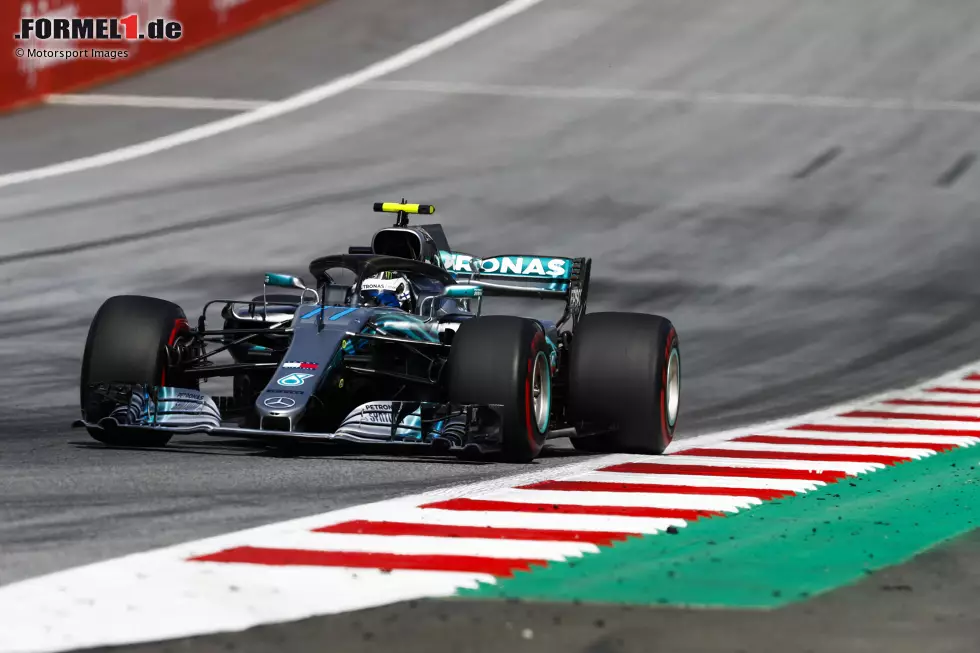 Foto zur News: 1:03.130 Minuten: Valtteri Bottas (Mercedes), Spielberg 2018