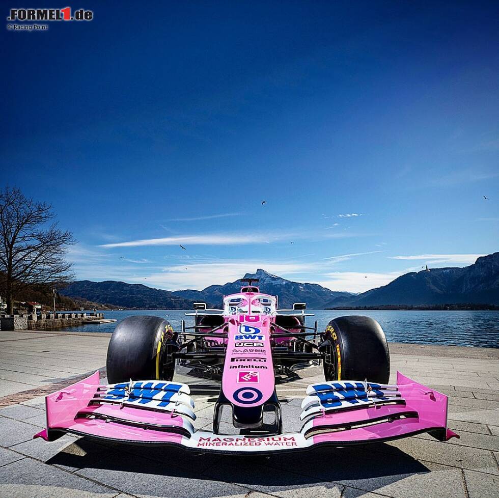 Hier steht der Racing-Point-Rennwagen von Sergio Perez und Lance Stroll im neuen Design für die Formel-1-Saison 2020! Weitere Bilder in unserer Fotostrecke! Hier steht der Racing-Point-Rennwagen von Sergio Perez und Lance Stroll im neuen Design für die Formel-1-Saison 2020! Weitere Bilder in unserer Fotostrecke!