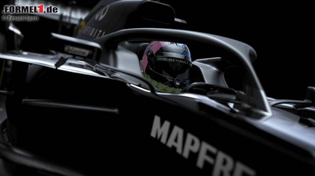Renault hat den neuen R.S.20 bisher nur in Teilen gezeigt - und in einer schwarzen Interimslackierung. Hier sind die ersten Bilder des Fahrzeugs!