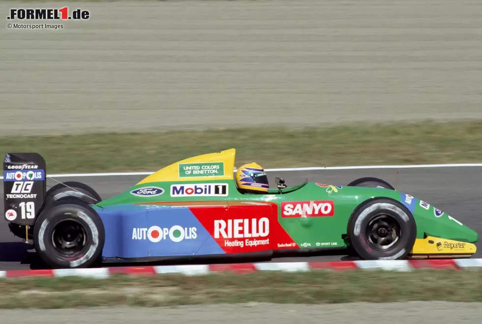 #19: Roberto Moreno (Benetton): Als Ersatzmann von Alessandro Nannini nutzte Moreno seine Chance und erzielte mit P2 bei seinem ersten Benetton-Einsatz 1990 gleich einen Podestplatz. Foto zur News: #19: Roberto Moreno (Benetton): Als Ersatzmann von Alessandro Nannini nutzte Moreno seine Chance und erzielte mit P2 bei seinem ersten Benetton-Einsatz 1990 gleich einen Podestplatz.