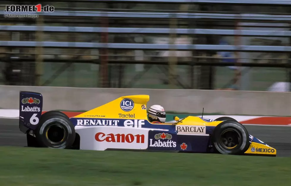 #6: Riccardo Patrese (Williams): Der Italiener unterlag im Teamduell gegen Thierry Boutsen nur knapp und wurde WM-Siebter, kam aber ebenfalls auf einen Saisonsieg. Foto zur News: #6: Riccardo Patrese (Williams): Der Italiener unterlag im Teamduell gegen Thierry Boutsen nur knapp und wurde WM-Siebter, kam aber ebenfalls auf einen Saisonsieg.