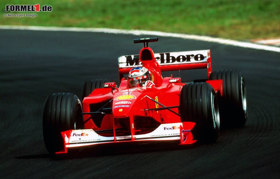 Foto zur News: #3: Michael Schumacher (Ferrari): Nach vier vergeblichen Anläufen schafft der Deutsche im fünften Ferrari-Jahr den erhofften Titelgewinn. Drei Siege zu Saisonbeginn und vier weitere zum Schluss bringen ihn auf WM-Kurs. Drei Ausfälle in Folge im Sommer lassen nur kurz Zweifel an Schumachers WM-Chancen aufkommen.