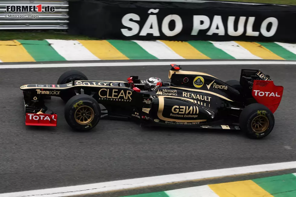 Foto zur News: 2012: Bei Lotus (ehemals Renault) will man nicht nur mit dem prominenten Namen an frühere Glanzzeiten anknüpfen, sondern lässt auch das Schwarz-Gold-Design der klassischen (und originalen) Lotus-Zeit wieder aufleben. Es gelingen immerhin einzelne Siege.