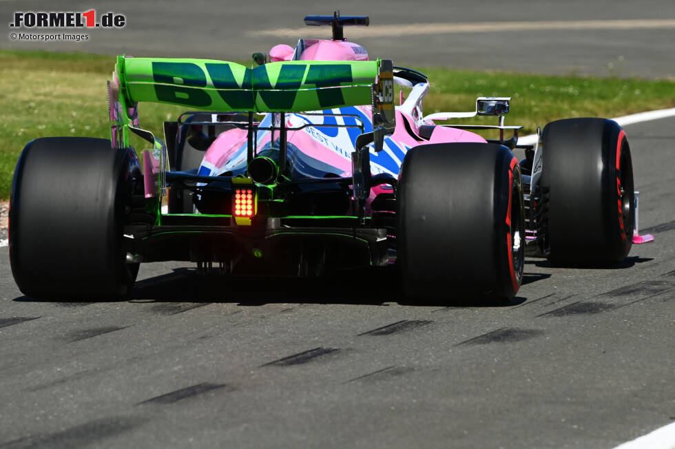Foto zur News: Racing Point RP20: Heckflügel mit Flow-Vis-Farbe