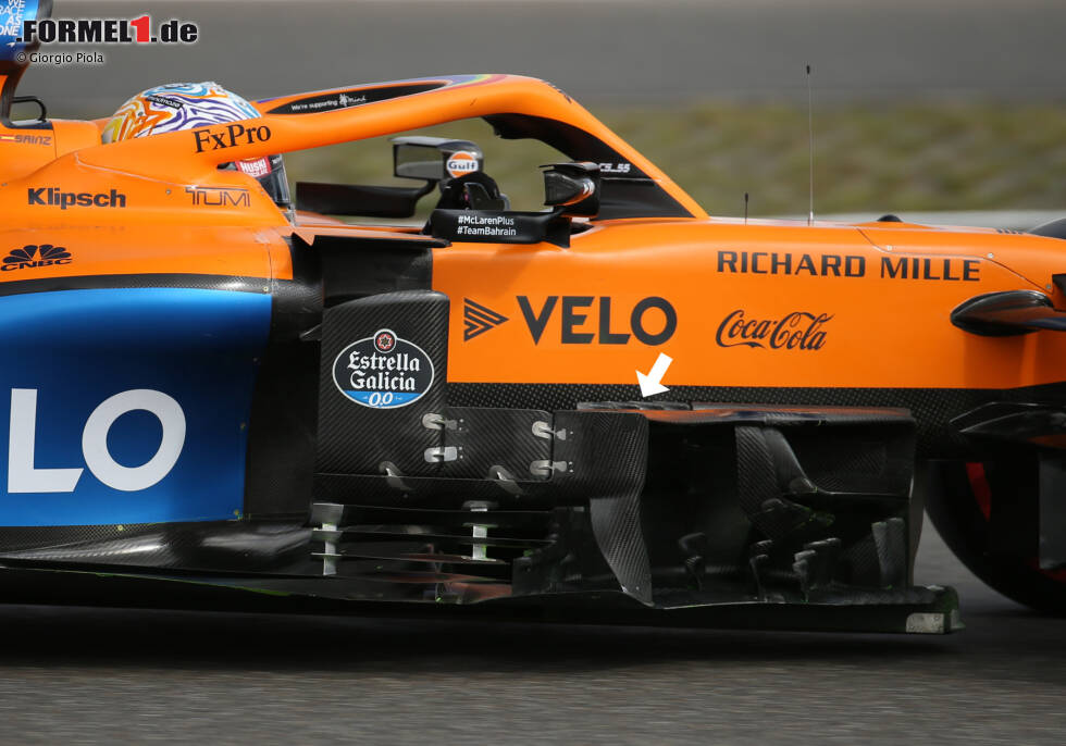 Foto zur News: McLaren MCL35: Windabweiser