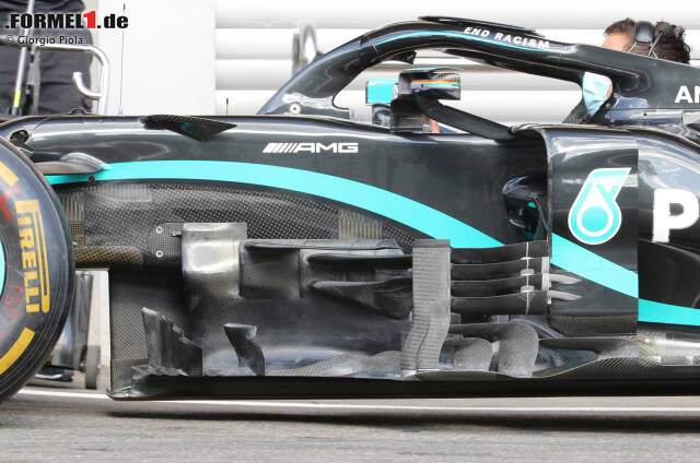 Mercedes W11: Windabweiser