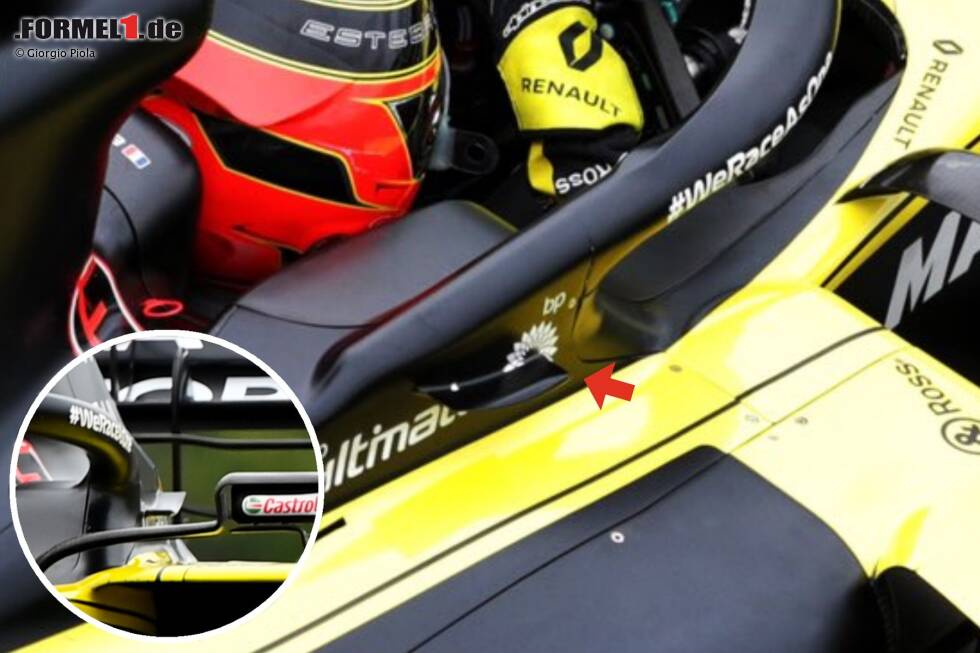 Foto zur News: Renault R.S.20: Winglet am Halo-Cockpitschutz