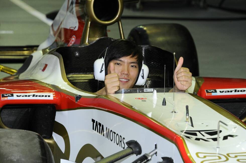 Foto zur News: #7 Qing-Hua Ma (HRT 2012/Caterham 2013): Der Chinese schreibt Geschichte, als er 2012 in Monza als erster Fahrer seines Landes an einem Formel-1-Event teilnehmen darf. Ma darf ingesamt viermal für den Hinterbänkler ran, bevor das Team pleite geht und er zu einem anderen Hinterbänkler wechselt.