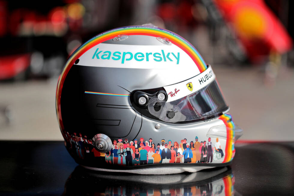 Foto zur News: ... Vettel beim Türkei-Grand-Prix 2020 in Istanbul verwenden wird. Der viermalige Formel-1-Weltmeister will mit diesem Helmdesign und den darauf gezeigten Motiven für ...