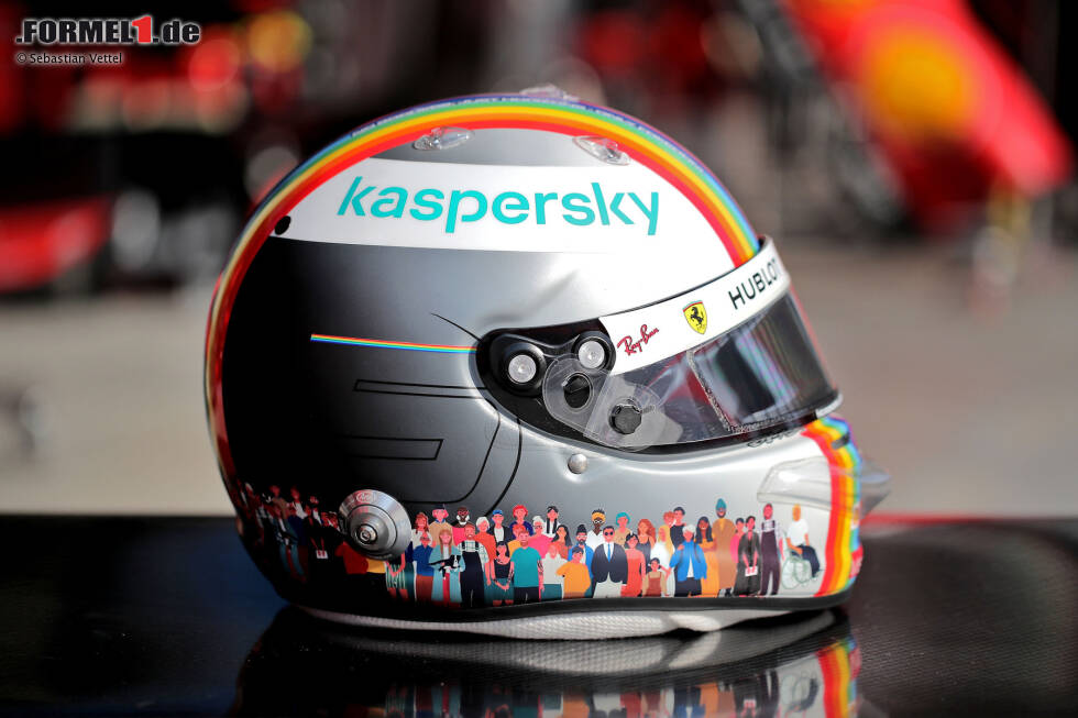 Foto zur News: ... Vettel beim Türkei-Grand-Prix 2020 in Istanbul verwenden wird. Der viermalige Formel-1-Weltmeister will mit diesem Helmdesign und den darauf gezeigten Motiven für ...