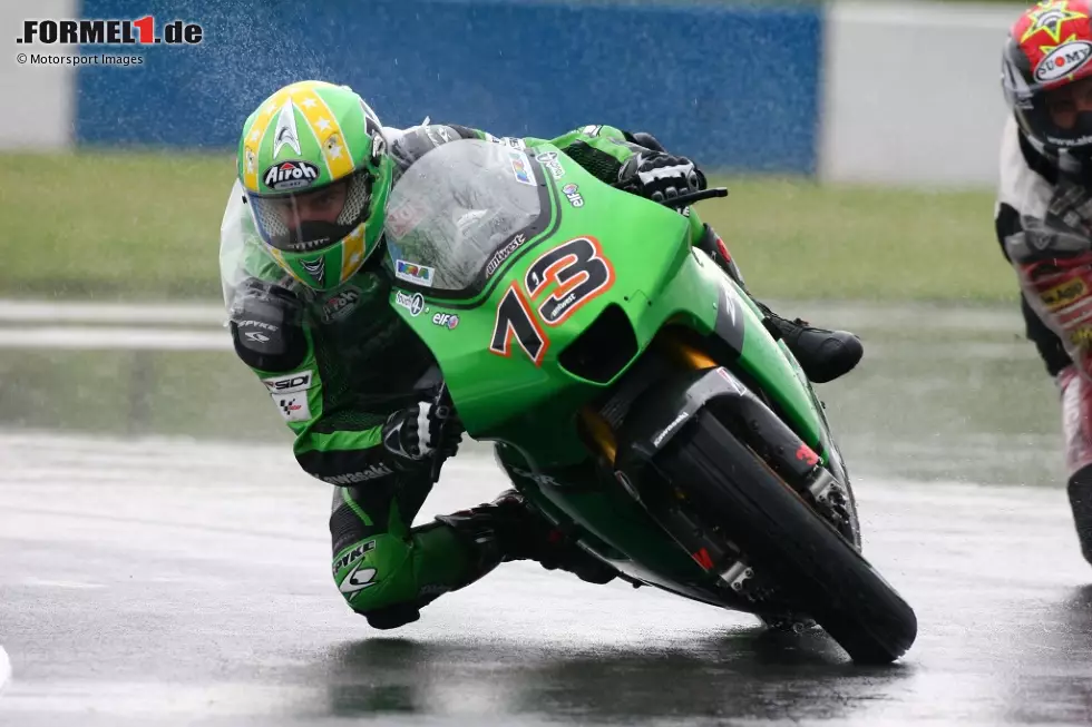 Kawasaki ZX-RR (2007): Von Ende 2002 bis 2008 war Kawasaki mit einem Werksteam in der MotoGP engagiert. Einer der Fahrer war der Deutsche Alex Hofmann. Große Erfolge gab es für Kawasaki in der Königsklasse nicht. Drei zweite und ein dritter Platz waren die besten Ergebnisse in etwas mehr als sechs Jahren. Foto zur News: Kawasaki ZX-RR (2007): Von Ende 2002 bis 2008 war Kawasaki mit einem Werksteam in der MotoGP engagiert. Einer der Fahrer war der Deutsche Alex Hofmann. Große Erfolge gab es für Kawasaki in der Königsklasse nicht. Drei zweite und ein dritter Platz waren die besten Ergebnisse in etwas mehr als sechs Jahren.