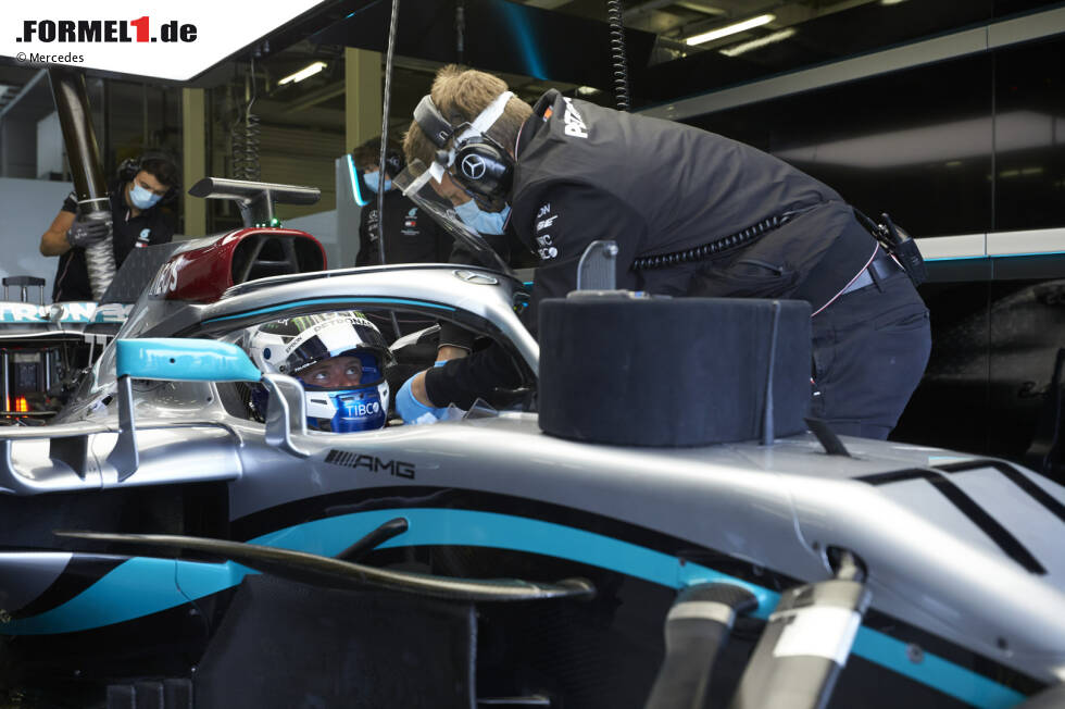 Foto zur News: Valtteri Bottas durfte am Dienstag als erster Pilot testen. Lewis Hamilton war am Mittwoch an der Reihe.