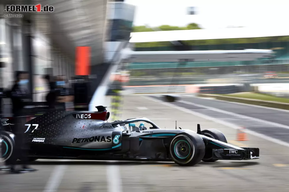 Foto zur News: Unterwegs war der Finne übrigens im Mercedes W09 der Saison 2018. Ein Test mit dem aktuellen oder dem Vorjahresauto ist nicht erlaubt.