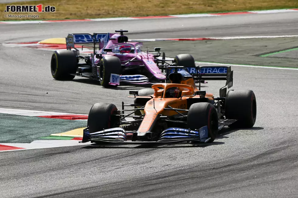 Carlos Sainz (2): Norris im Qualifying knapp geschlagen und im Rennen mit P6 das Maximum herausgeholt. Hätte sogar als I-Tüpfelchen noch einen der beiden Racing Points hinter sich lassen können, wenn er am Ende nicht durch eine Überrundung Zeit verloren hätte. Nur 1,5 Sekunden fehlten auf Perez und P5. Foto zur News: Carlos Sainz (2): Norris im Qualifying knapp geschlagen und im Rennen mit P6 das Maximum herausgeholt. Hätte sogar als I-Tüpfelchen noch einen der beiden Racing Points hinter sich lassen können, wenn er am Ende nicht durch eine Überrundung Zeit verloren hätte. Nur 1,5 Sekunden fehlten auf Perez und P5.