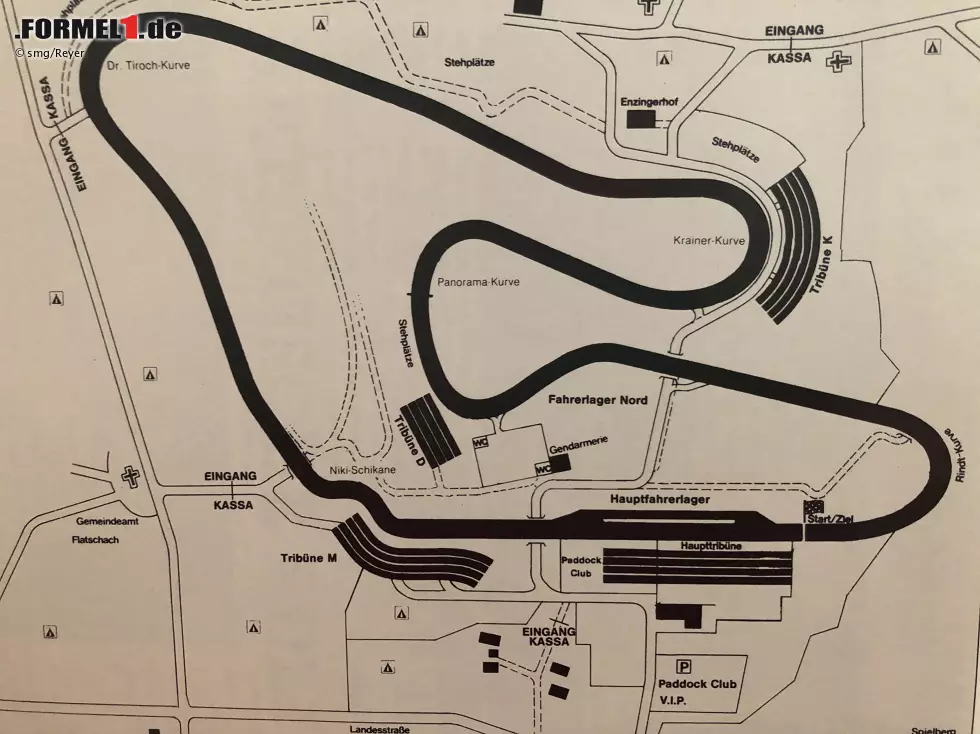 Nach 1987 nimmt die Formel 1 erneut Abschied aus Österreich. Die FISA veranlasst umfassende und kostspielige Umbauarbeiten, doch die Österreicher nehmen die Auflagen nicht ernst. Bernie Ecclestone spielt das in die Karten, denn an seiner Tür klopfen schon viele neue Länder, die an einer Austragung eines Rennens interessiert sind. Foto zur News: Nach 1987 nimmt die Formel 1 erneut Abschied aus Österreich. Die FISA veranlasst umfassende und kostspielige Umbauarbeiten, doch die Österreicher nehmen die Auflagen nicht ernst. Bernie Ecclestone spielt das in die Karten, denn an seiner Tür klopfen schon viele neue Länder, die an einer Austragung eines Rennens interessiert sind.