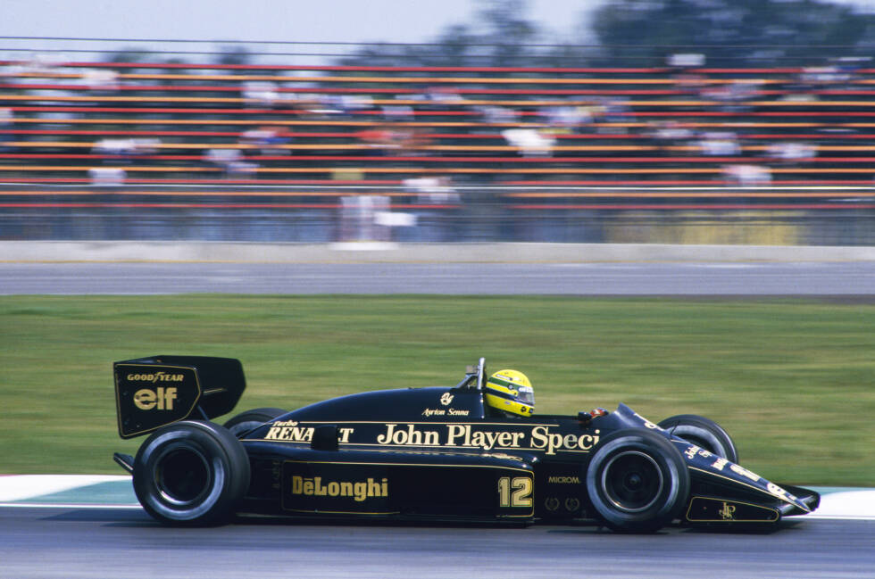 Foto zur News: Mit John Player Special hat Lotus ab den 1970ern und bis einschließlich 1986 einen Sponsor, der die Hauptfarbe der Fahrzeuge dominiert - mit Schwarz. Dann aber ...