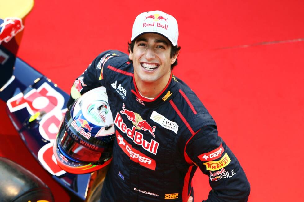 Foto zur News: 2012 bestätigt Toro Rosso Ricciardo schließlich als Stammfahrer neben Jean-Eric Vergne. Gleich bei seinem ersten Renneinsatz fährt er in Melbourne als Neunter in die Punkte. Mit insgesamt zehn Punkten wird er WM-18.