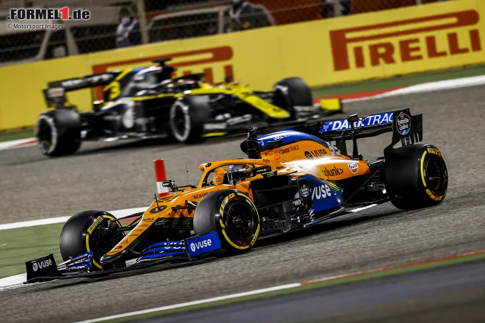 Carlos Sainz (2): Wieder einmal eine tolle Vorstellung des Spaniers, hauchdünn am Podium und an der 1 vorbei. P8 im Qualifying keine besondere Leistung, im Rennen dafür wieder einmal fehlerfrei nach vorne gearbeitet. Für die Bestnote hätte er es allerdings noch aufs Podest schaffen müssen, steckte etwas zu lange hinter Bottas fest. Foto zur News: Carlos Sainz (2): Wieder einmal eine tolle Vorstellung des Spaniers, hauchdünn am Podium und an der 1 vorbei. P8 im Qualifying keine besondere Leistung, im Rennen dafür wieder einmal fehlerfrei nach vorne gearbeitet. Für die Bestnote hätte er es allerdings noch aufs Podest schaffen müssen, steckte etwas zu lange hinter Bottas fest.