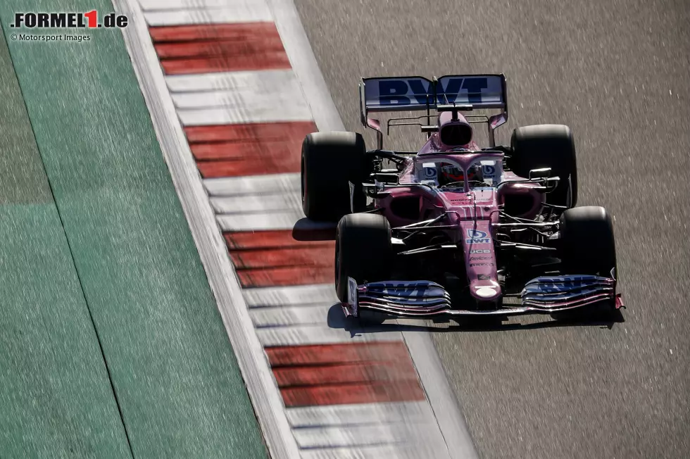 Sergio Perez (1): Mit P4 im Qualifying und im Rennen das absolute Maximum herausgeholt - und das ohne das Upgrade, das erneut nur der Teamkollege hatte. Für den schlechten Start konnte er nichts, auf der Seite hatten alle Fahrer keinen Grip. Insgesamt eine starke Leistung, so empfiehlt man sich bei potenziellen Arbeitgebern für 2021! Foto zur News: Sergio Perez (1): Mit P4 im Qualifying und im Rennen das absolute Maximum herausgeholt - und das ohne das Upgrade, das erneut nur der Teamkollege hatte. Für den schlechten Start konnte er nichts, auf der Seite hatten alle Fahrer keinen Grip. Insgesamt eine starke Leistung, so empfiehlt man sich bei potenziellen Arbeitgebern für 2021!