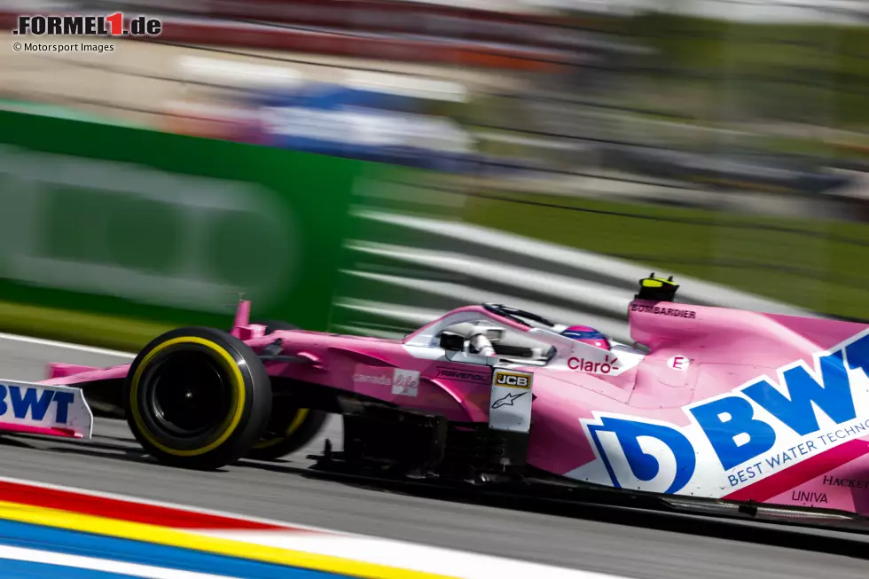 Foto zur News: Lance Stroll (4): Wer fünf Positionen vor seinem Teamkollegen startet, der sollte im Ziel nicht hinter ihm laden. Während Sergio Perez am Sonntag teilweise durchs Feld geflogen ist, konnte Stroll dessen Pace nicht mitgehen. Der Racing Point gilt als eines der stärksten Autos im Feld. Da ist Platz sieben bestenfalls &quot;ausreichend&quot;.