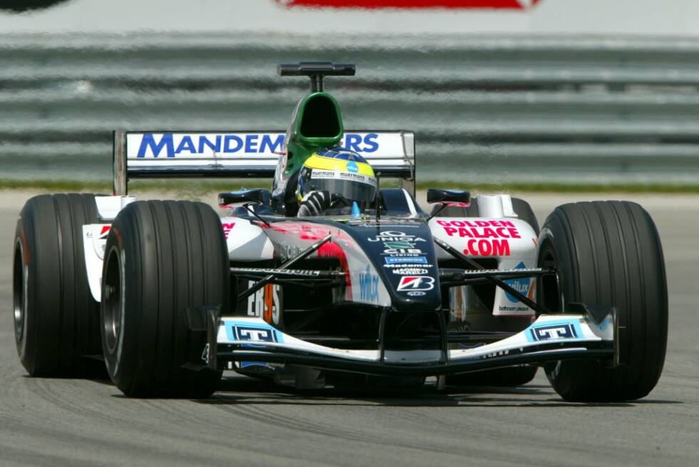 Foto zur News: Dennoch holt Zsolt Baumgartner mit diesem Auto beim US-Grand-Prix Minardis ersten Punkt seit zwei Jahren. Dass er dabei als Letzter im Ziel ist und drei Runden Rückstand hat, wird da zur Nebensache - genau wie die vier Sekunden Rückstand in der Qualifikation.