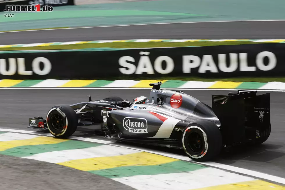 Foto zur News: Mit dieser Ausbeute bleibt man sogar hinter Marussia zurück, die in Monaco zwei Zähler ergattern. Adrian Sutil kann einem da fast leidtun: Der Deutsche wollte es seinem Landsmann Hülkenberg gleichtun, hat mit dieser Kiste aber überhaupt keine Chance und findet anschließend kein Cockpit mehr.