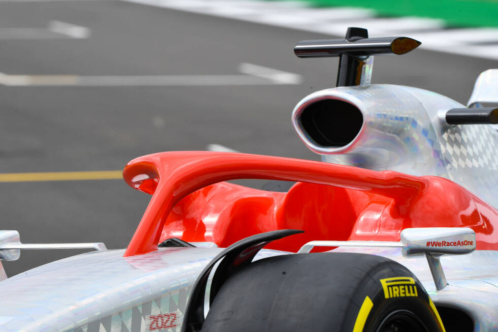 Foto zur News: Cockpitschutz: Die Formel 1 setzt weiterhin auf Halo. Der Überrollbügel wird seit 2018 verbindlich verwendet und wurde auch in das künftige Autodesign integriert.