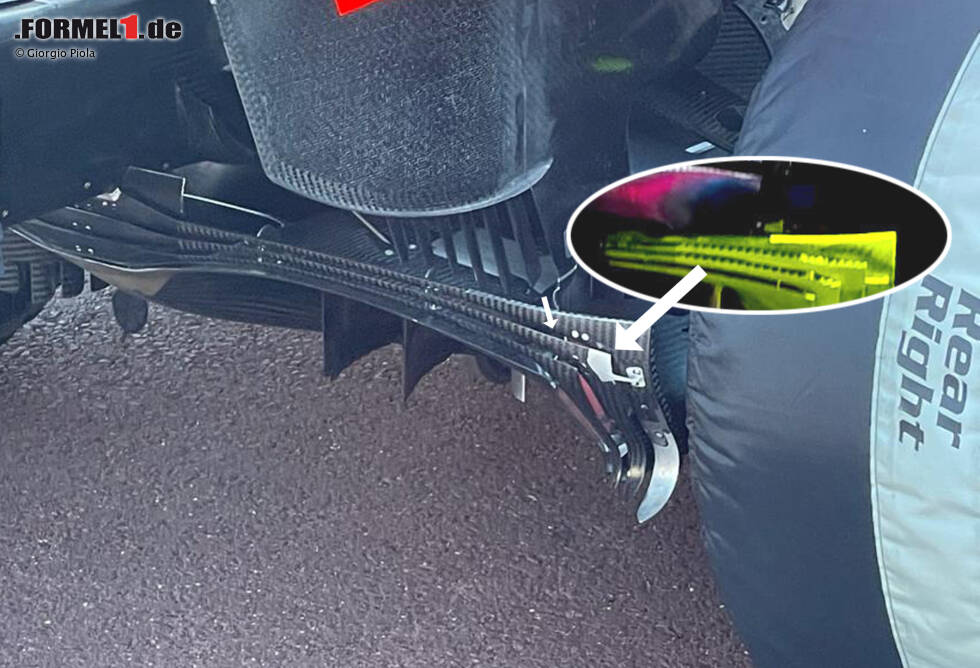 Red Bull hat im Training von Monaco einen gezackten Diffusor ausprobiert, bei dem die beiden mittleren Gurney-artigen Verlängerungen mit Zacken ausgestattet wurden. In den vergangenen Jahren hat es aber immer wieder solche Auswüchse gegeben. Red Bull hat im Training von Monaco einen gezackten Diffusor ausprobiert, bei dem die beiden mittleren Gurney-artigen Verlängerungen mit Zacken ausgestattet wurden. In den vergangenen Jahren hat es aber immer wieder solche Auswüchse gegeben.