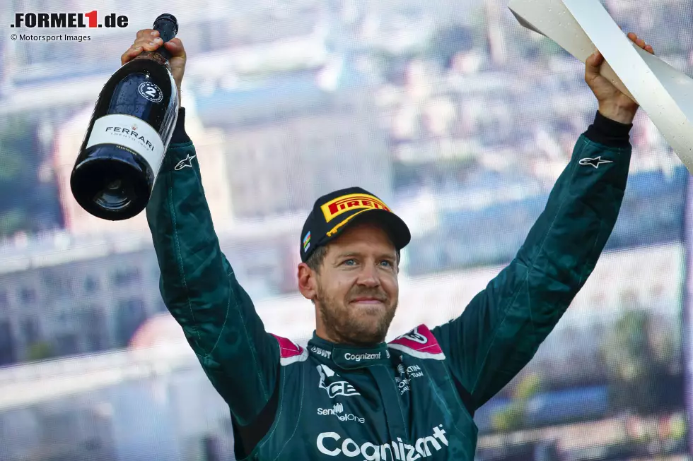 Sebastian Vettel (1): Die Bestnote für Vettel, weil er richtig gut unterwegs war in Baku. Die Strategie hat er perfekt umgesetzt und jede Chance ergriffen, die ihm geboten wurde. Plus: Tolle Überholmanöver! Einziger Schönheitsfehler: Im Qualifying hat er einen besseren Startplatz durch einen Vier-Zehntel-Schnitzer verschenkt. Foto zur News: Sebastian Vettel (1): Die Bestnote für Vettel, weil er richtig gut unterwegs war in Baku. Die Strategie hat er perfekt umgesetzt und jede Chance ergriffen, die ihm geboten wurde. Plus: Tolle Überholmanöver! Einziger Schönheitsfehler: Im Qualifying hat er einen besseren Startplatz durch einen Vier-Zehntel-Schnitzer verschenkt.
