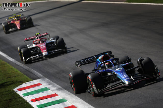 1. Nick de Vries (Williams) ninth at the 2022 Italian Grand Prix at Monza.