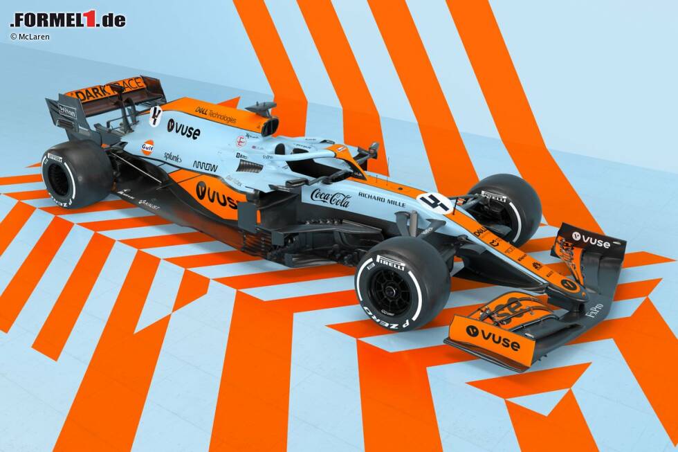 McLaren tritt in Monaco mit einer Sonderlackierung an. Einmalig fährt man am kommenden Wochenende in Monte Carlos ein Spezialdesign in den Gulf-Farben durch das Fürstentum spazieren. Wir schauen auf weitere Beispiele von Sonderlackierungen in der Formel-1-Geschichte. McLaren tritt in Monaco mit einer Sonderlackierung an. Einmalig fährt man am kommenden Wochenende in Monte Carlos ein Spezialdesign in den Gulf-Farben durch das Fürstentum spazieren. Wir schauen auf weitere Beispiele von Sonderlackierungen in der Formel-1-Geschichte.