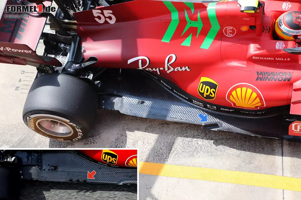 Foto zur News: Ferrari SF21: Unterboden