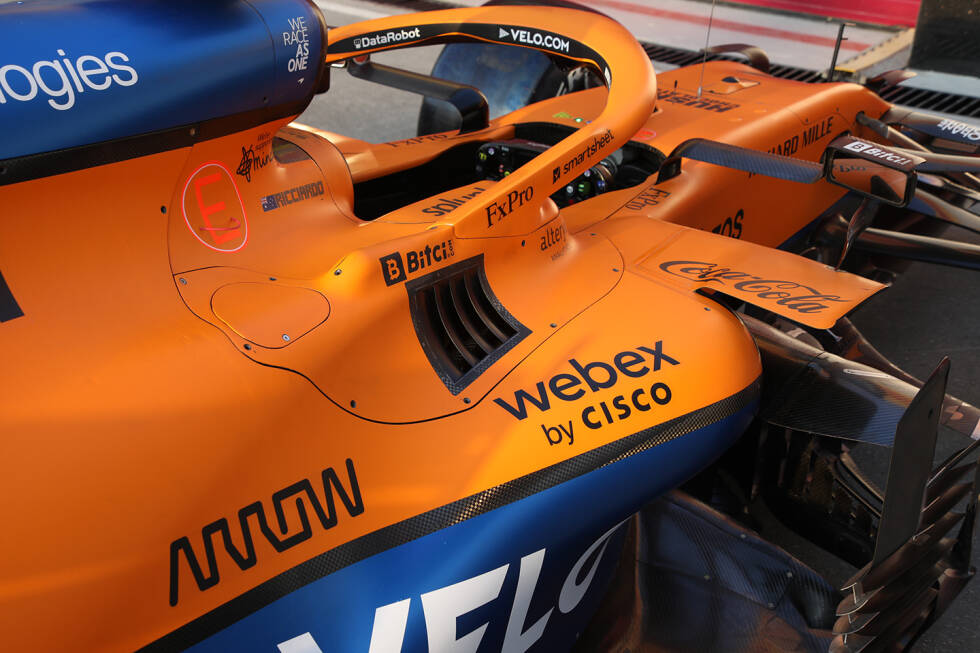 Foto zur News: McLaren MCL35M: Kühlöffnungen