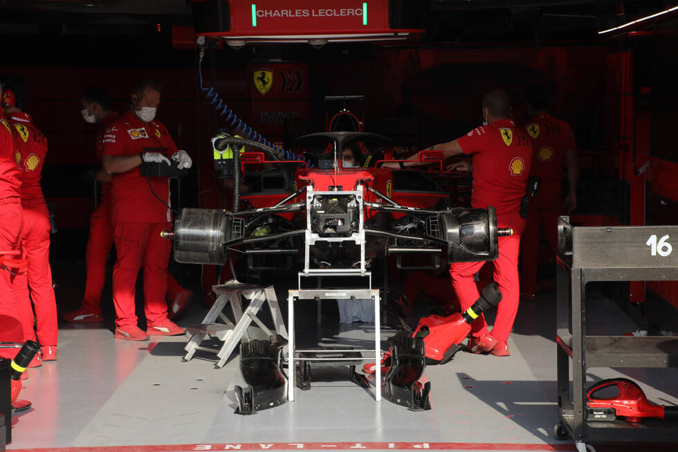 Foto zur News: Ferrari SF21: Vorderrad-Aufhängung