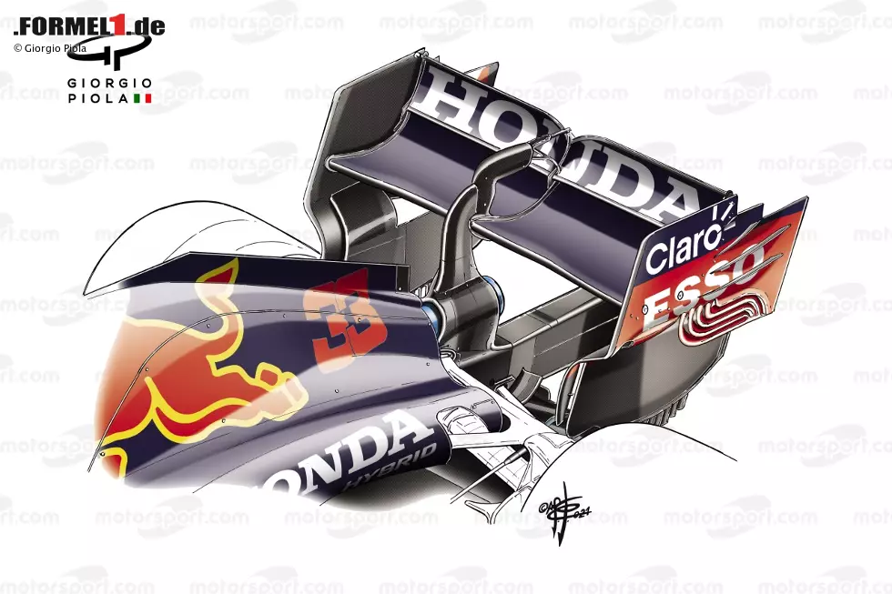 Für den Stadtkurs in Monaco rüstete Red Bull zurück auf einen Flügel für viel Abtrieb. Aber: Es fehlte ein T-Flügel, den andere Teams zusätzlich verwendeten. Das zeigt: Red Bull ist zufrieden mit der Balance seines Rennwagens. Foto zur News: Für den Stadtkurs in Monaco rüstete Red Bull zurück auf einen Flügel für viel Abtrieb. Aber: Es fehlte ein T-Flügel, den andere Teams zusätzlich verwendeten. Das zeigt: Red Bull ist zufrieden mit der Balance seines Rennwagens.
