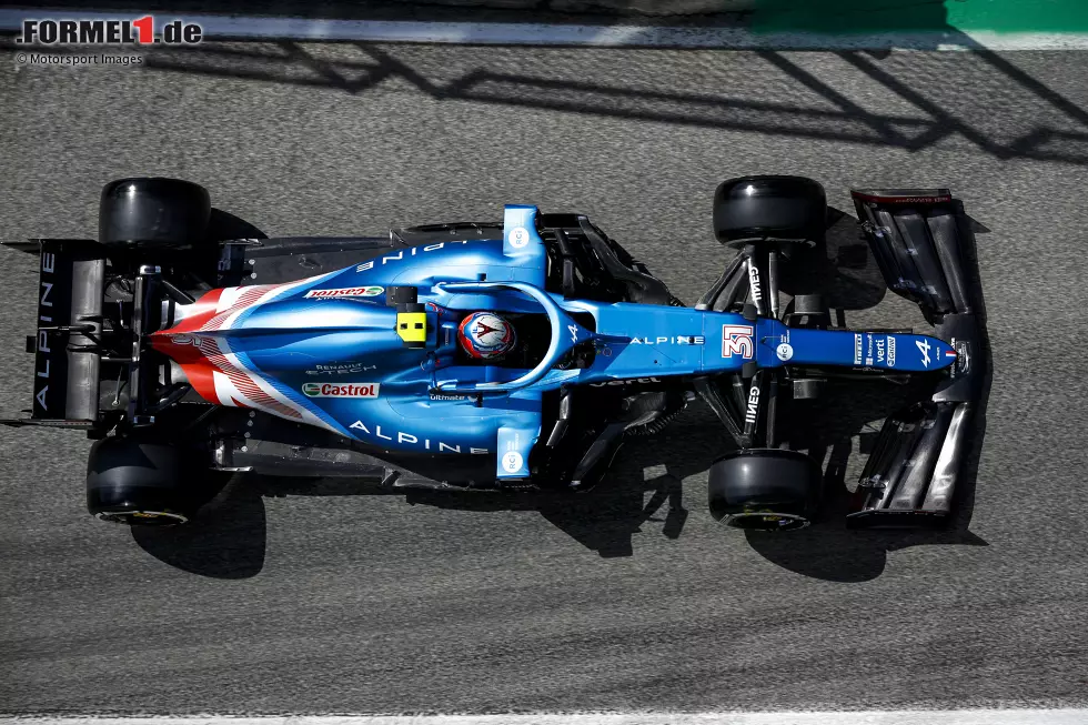 Foto zur News: Alpine: Verwendet erst seit dem Bahrain-Grand-Prix den Z-Unterboden - interessantes Winglet vor dem Hinterreifen