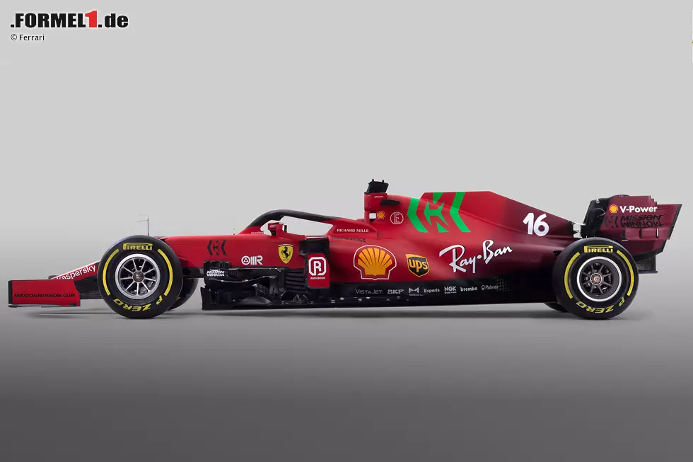 Foto zur News: ... bei seinem Neuwagen gleich zahlreiche Änderungen umgesetzt. Am auffälligsten sind die Farben: vorne Ferrari-Rot, hinten Ferrari-Burgund. Letzteres ist die &quot;Jubiläumsfarbe&quot; aus Mugello 2020, und das Ferrari-Burgund beim Formel-1-Debüt 1950.