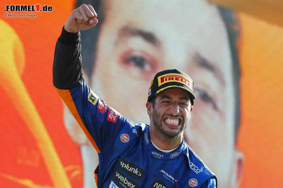 Daniel Ricciardo (1): Wenn man das Haar in der Suppe sucht, dann sind es vielleicht die 0,006 Sekunden, die er im Qualifying langsamer als Norris war. Ansonsten aber ein perfektes Wochenende des Australiers, an dem es nichts auszusetzen gibt. Ein verdienter Sieger - auf der Strecke und bei den Redaktionsnoten! Foto zur News: Daniel Ricciardo (1): Wenn man das Haar in der Suppe sucht, dann sind es vielleicht die 0,006 Sekunden, die er im Qualifying langsamer als Norris war. Ansonsten aber ein perfektes Wochenende des Australiers, an dem es nichts auszusetzen gibt. Ein verdienter Sieger - auf der Strecke und bei den Redaktionsnoten!