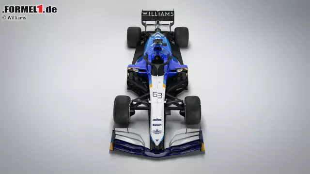 Foto zur News: So sieht er aus, der neue Williams FW43B: Das britische Traditionsteam - seit 2020 in neuen Händen - hat das Formel-1-Auto für George Russell und Nicholas Latifi vorgestellt!