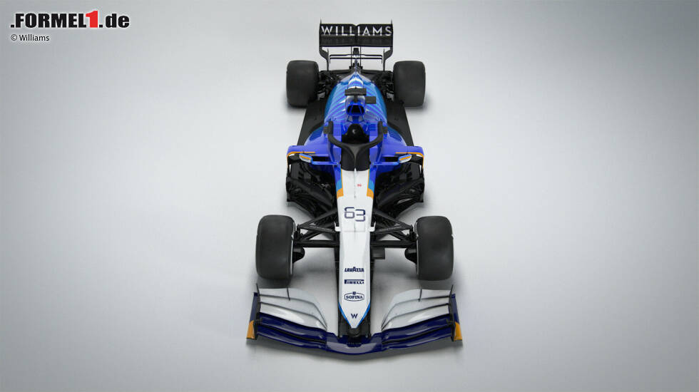 Foto zur News: So sieht er aus, der neue Williams FW43B: Das britische Traditionsteam - seit 2020 in neuen Händen - hat das Formel-1-Auto für George Russell und Nicholas Latifi vorgestellt!