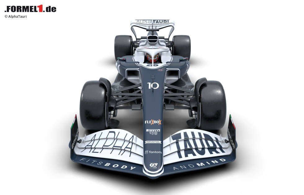 Foto zur News: AlphaTauri hat den neuen AT03 für die Formel-1-Saison 2022 vorgestellt. Und hier zeigen wir die ersten Bilder vom Neuwagen für Pierre Gasly und Yuki Tsunoda!