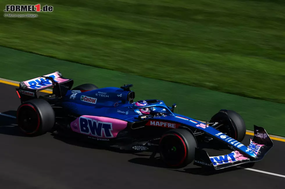 ... präsentiert sich Alpine mit Fernando Alonso und Esteban Ocon, die in der Tageswertung beide in die Top 6 vordringen. Damit ist das Team dritte Kraft hinter Ferrari und Red Bull und liegt noch vor dem breiten Mittelfeld. Foto zur News: ... präsentiert sich Alpine mit Fernando Alonso und Esteban Ocon, die in der Tageswertung beide in die Top 6 vordringen. Damit ist das Team dritte Kraft hinter Ferrari und Red Bull und liegt noch vor dem breiten Mittelfeld.