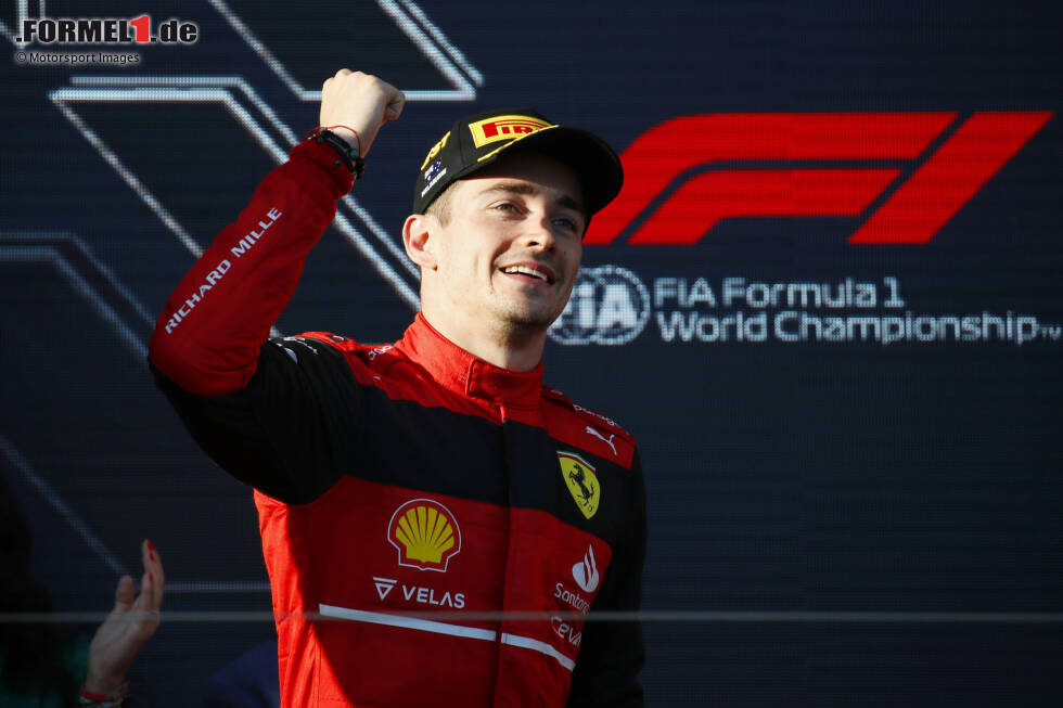 Foto zur News: Charles Leclerc gewinnt den Grand Prix von Australien 2022 in Melbourne für Ferrari, und das deutlich - inklusive schnellster Runde. Er ...