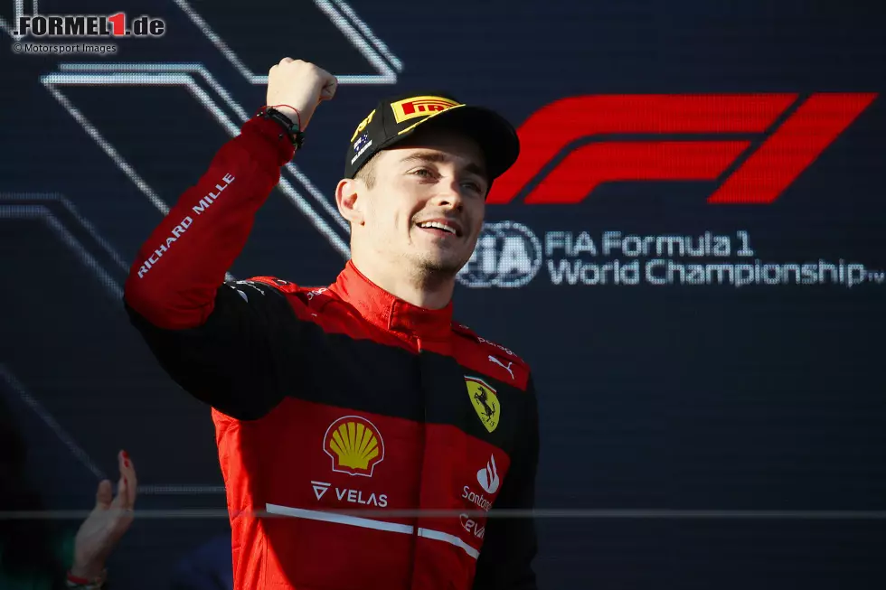 Foto zur News: Charles Leclerc gewinnt den Grand Prix von Australien 2022 in Melbourne für Ferrari, und das deutlich - inklusive schnellster Runde. Er ...