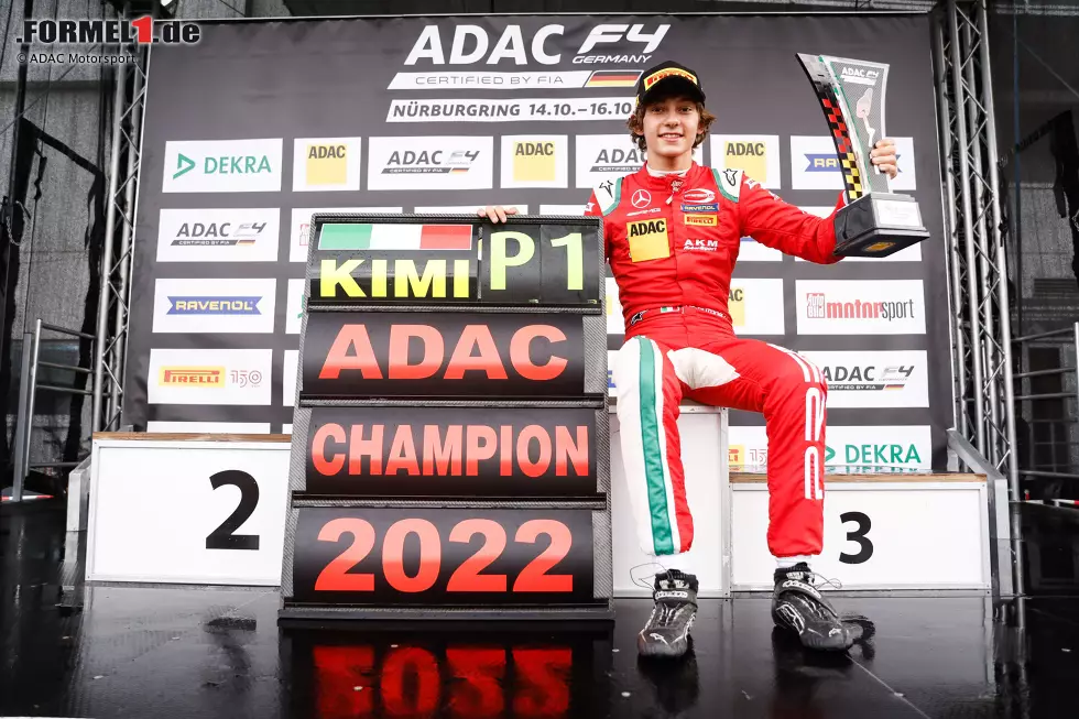 Hoch gehandelt wird auch der Italiener Andrea Kimi Antonelli, der 2022 die Deutsche und Italienische Formel 4 gewann und in die Formula Regional aufsteigen wird. Außerdem bei Mercedes: Paul Aron (Dritter der Formula Regional Europe) sowie Alex Powell, Yuanpu Cui und Luna Fluxa (alle Kartsport). Foto zur News: Hoch gehandelt wird auch der Italiener Andrea Kimi Antonelli, der 2022 die Deutsche und Italienische Formel 4 gewann und in die Formula Regional aufsteigen wird. Außerdem bei Mercedes: Paul Aron (Dritter der Formula Regional Europe) sowie Alex Powell, Yuanpu Cui und Luna Fluxa (alle Kartsport).