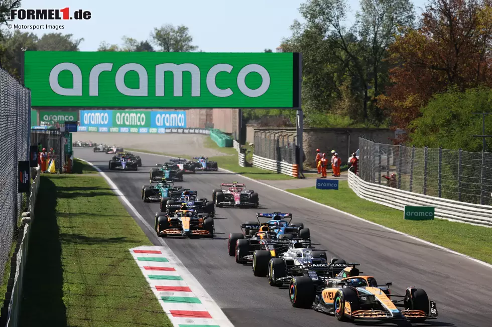 15. Monza, Italien (3. September 2023) - DIE Highspeed-Strecke im Kalender darf natürlich nicht fehlen. Auf keinem anderen Kurs werden die Flügel so flach eingestellt wie im Königlichen Park von Monza. Hier erreicht die Formel 1 noch Geschwindigkeiten von mehr als 350 km/h. Foto zur News: 15. Monza, Italien (3. September 2023) - DIE Highspeed-Strecke im Kalender darf natürlich nicht fehlen. Auf keinem anderen Kurs werden die Flügel so flach eingestellt wie im Königlichen Park von Monza. Hier erreicht die Formel 1 noch Geschwindigkeiten von mehr als 350 km/h.