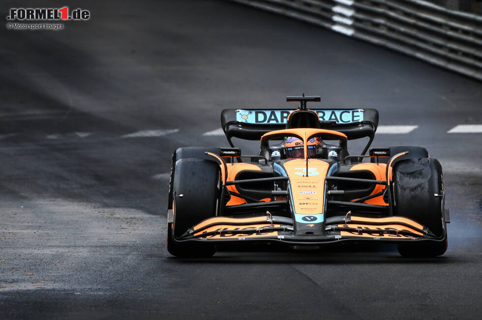 Foto zur News: Daniel Ricciardo (5): In Monaco deutlich langsamer als McLaren-Teamkollege Lando Norris, alleine um sieben Zehntel im Qualifying. Dazu der Crash im Freien Training und ein schwaches Rennen ohne Punkte. Zwar kein Totalausfall, aber nahe dran.
