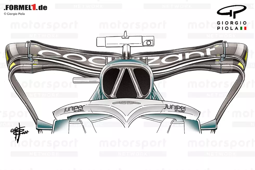 Dieser Heckflügel, der erstmals in Belgien zu sehen war, aber erst in Italien eingesetzt wurde, war nicht nur das radikalste Design, das bei Aston Martin zu sehen war, sondern vielleicht im gesamten Starterfeld. Mit einer löffelförmigen Hauptebene und einem stark konturierten oberen Flag war es Low-Downforce und Low-Drag. Foto zur News: Dieser Heckflügel, der erstmals in Belgien zu sehen war, aber erst in Italien eingesetzt wurde, war nicht nur das radikalste Design, das bei Aston Martin zu sehen war, sondern vielleicht im gesamten Starterfeld. Mit einer löffelförmigen Hauptebene und einem stark konturierten oberen Flag war es Low-Downforce und Low-Drag.