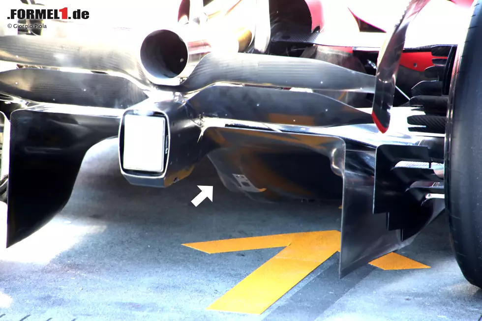 Foto zur News: Ferrari F1-75: Diffusor