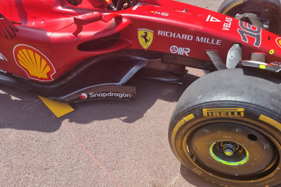Foto zur News: Ferrari F1-75: Windabweiser